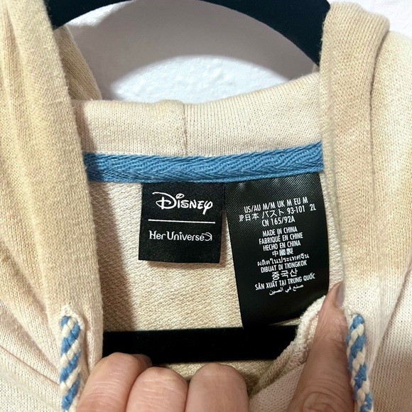 Disney Store Nick Wilde and Judy Hopps Ladies Hooded Sweatshirt Zootropolis M - Picture 3 of 9